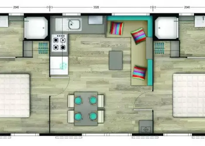 Zecamping 5 Familial Parc Aquatique Locatif Tv Bbq Clim 32m2 5*